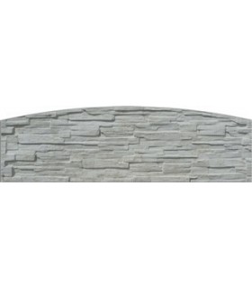 Betonová deska Radius šedá 200x50x4,5cm