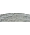 Betonová deska Radius šedá 200x50x4,5cm