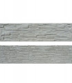 Oboustranně štípaná deska 200x50x4,5cm šedá