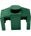 Příchytka PVC pro panely 3D - barva zelená