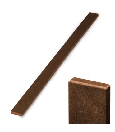 Recyklátová plotovka hnědá rovná